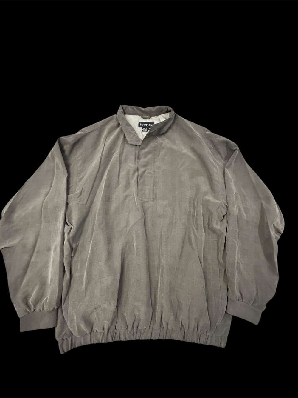 FootJoy FJ Gray Glen Plaid Pullover Golf Jacket Men’s XL Water Resistant